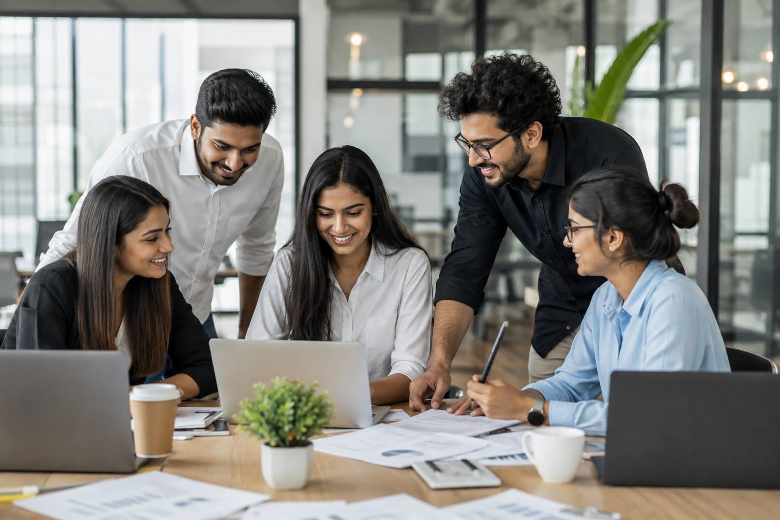 Business leaders in a strategy meeting